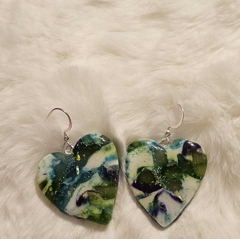 Polymer clay earrings